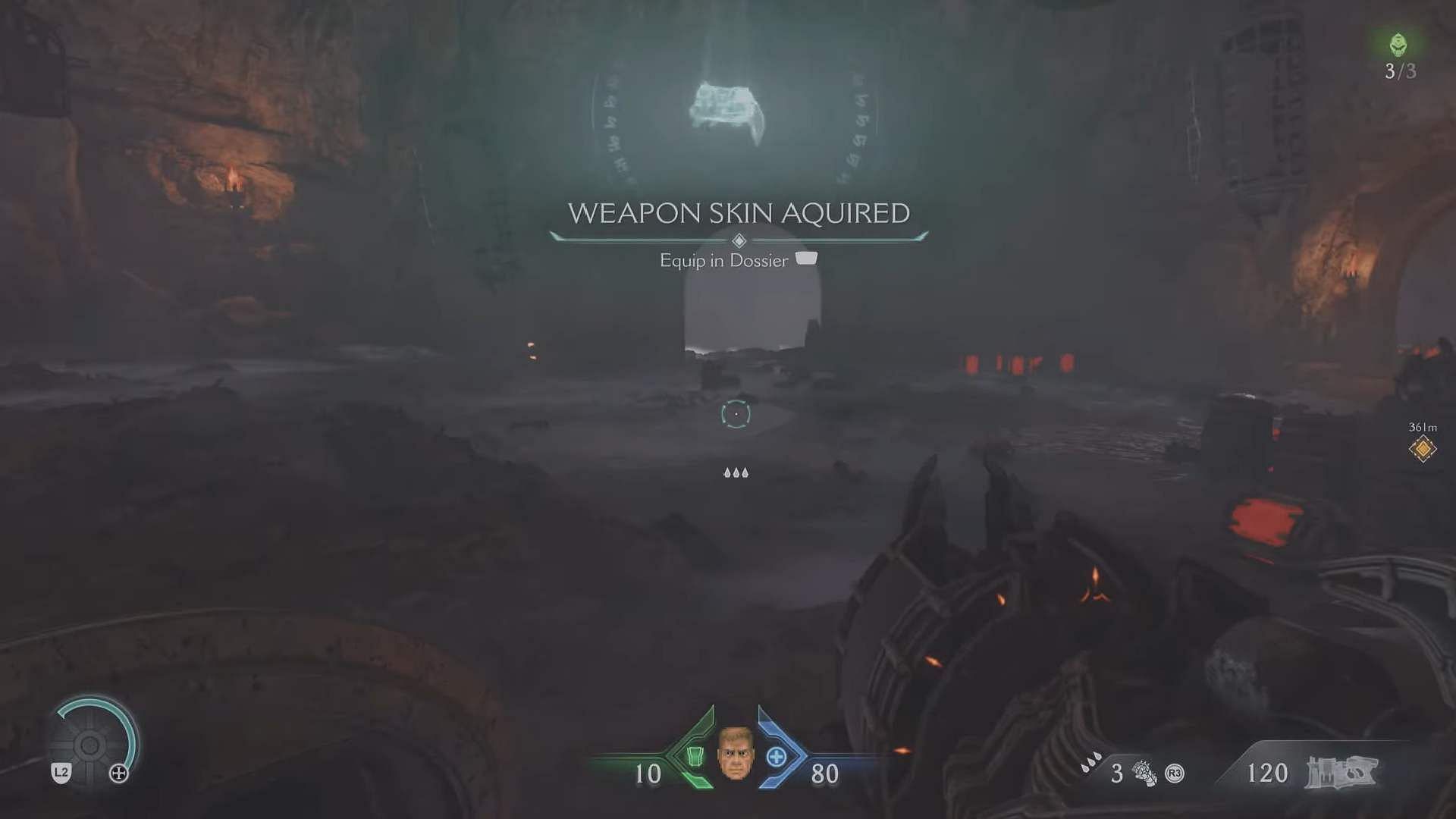 A still of Nightmare Combat Shotgun Skin (Image via Sportskeeda Gaming || Bethesda Softworks)